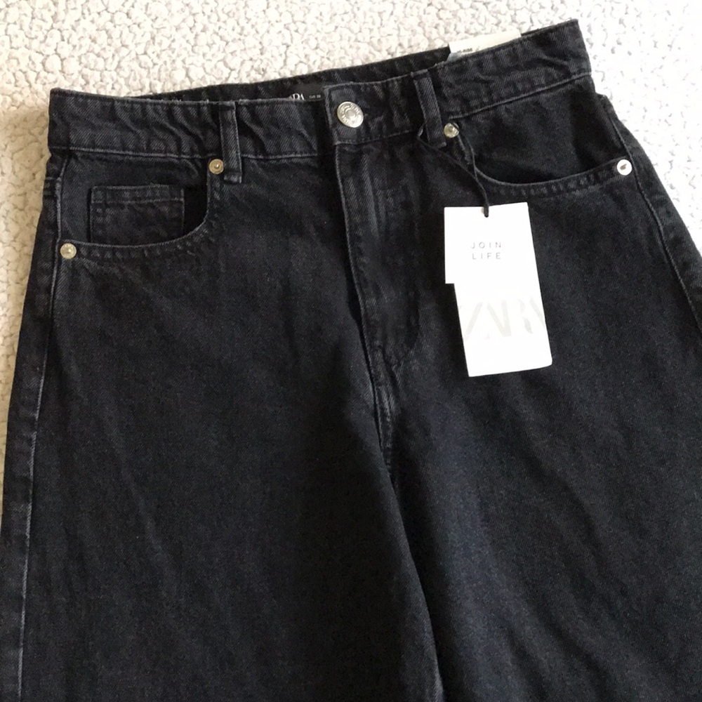 Zara denim culotte jeans 4 New - Picture 11 of 16